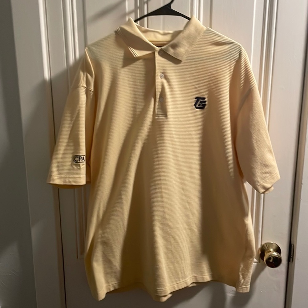 Ping Golf Polo - sz L - yellow shirt sleeves